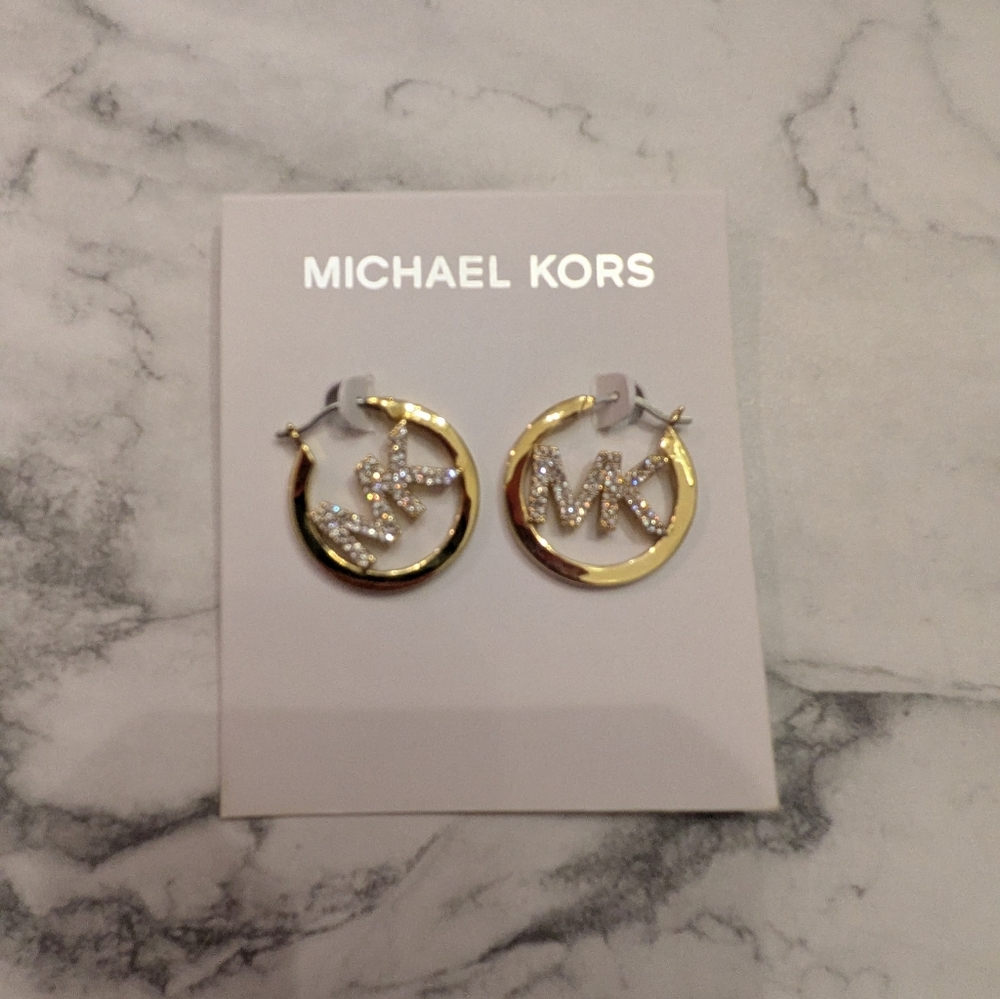2 Pairs Of MK Earrings